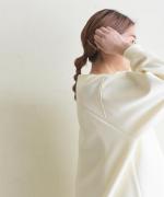 clean&soft knit　切替プルオーバー