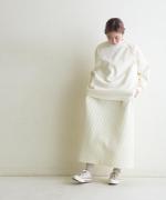 clean&soft knit　切替プルオーバー