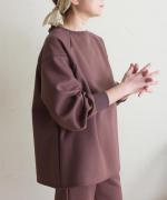 clean&soft knit　切替プルオーバー