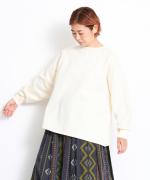 clean&soft knit　切替プルオーバー
