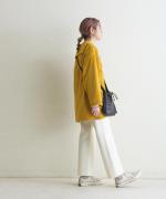 clean&soft knit　セミフレアパンツ