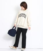clean&soft knit　セミフレアパンツ