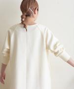 clean&soft knit　ステッチロングワンピース