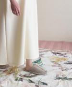 clean&soft knit　ステッチロングワンピース