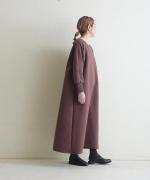 clean&soft knit　ステッチロングワンピース