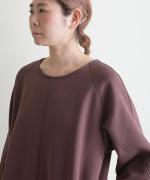 clean&soft knit　ステッチロングワンピース