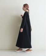 clean&soft knit　ステッチロングワンピース