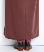 clean&soft knit　ステッチロングワンピース