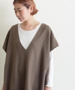 washable wool cotton　ワンピース