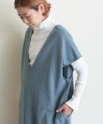 washable wool cotton　ワンピース