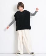 brushed easy corduroy　ベストプルオーバー