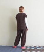 brushed easy corduroy　ベストプルオーバー