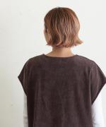 brushed easy corduroy　ベストプルオーバー