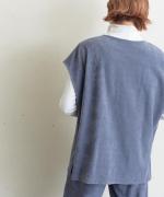 brushed easy corduroy　ベストプルオーバー