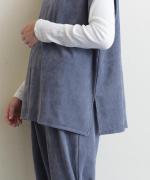 brushed easy corduroy　ベストプルオーバー