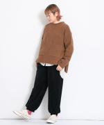 brushed easy corduroy　裾ギャザーパンツ