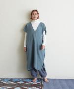 brushed easy corduroy　裾ギャザーパンツ