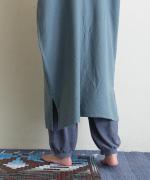 brushed easy corduroy　裾ギャザーパンツ