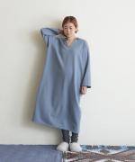 eggnog boucle　スキッパーワンピース