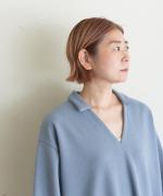 eggnog boucle　スキッパーワンピース
