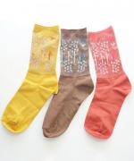 【ラストワン！】光る花　ショートソックス